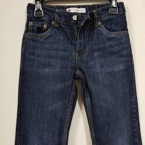 Used Little Boy 505 Levi's; Size 6 Regular, Indigo Color
